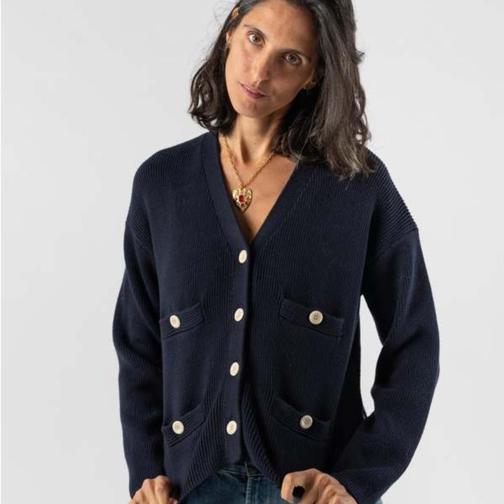 Alex Mill Jo Ribbed Women's Cardigan Size S - Picture 2 of 7